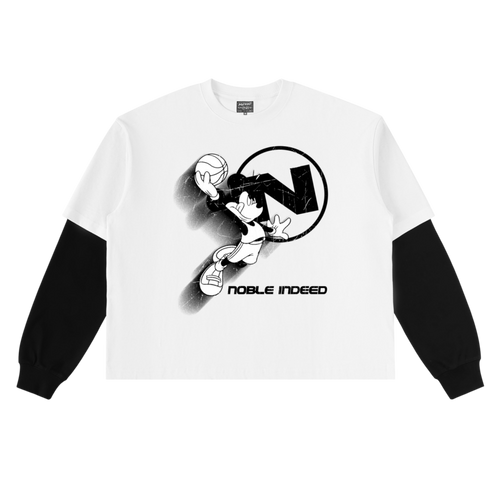 Contrast Layered Sleeve - nobleindeed